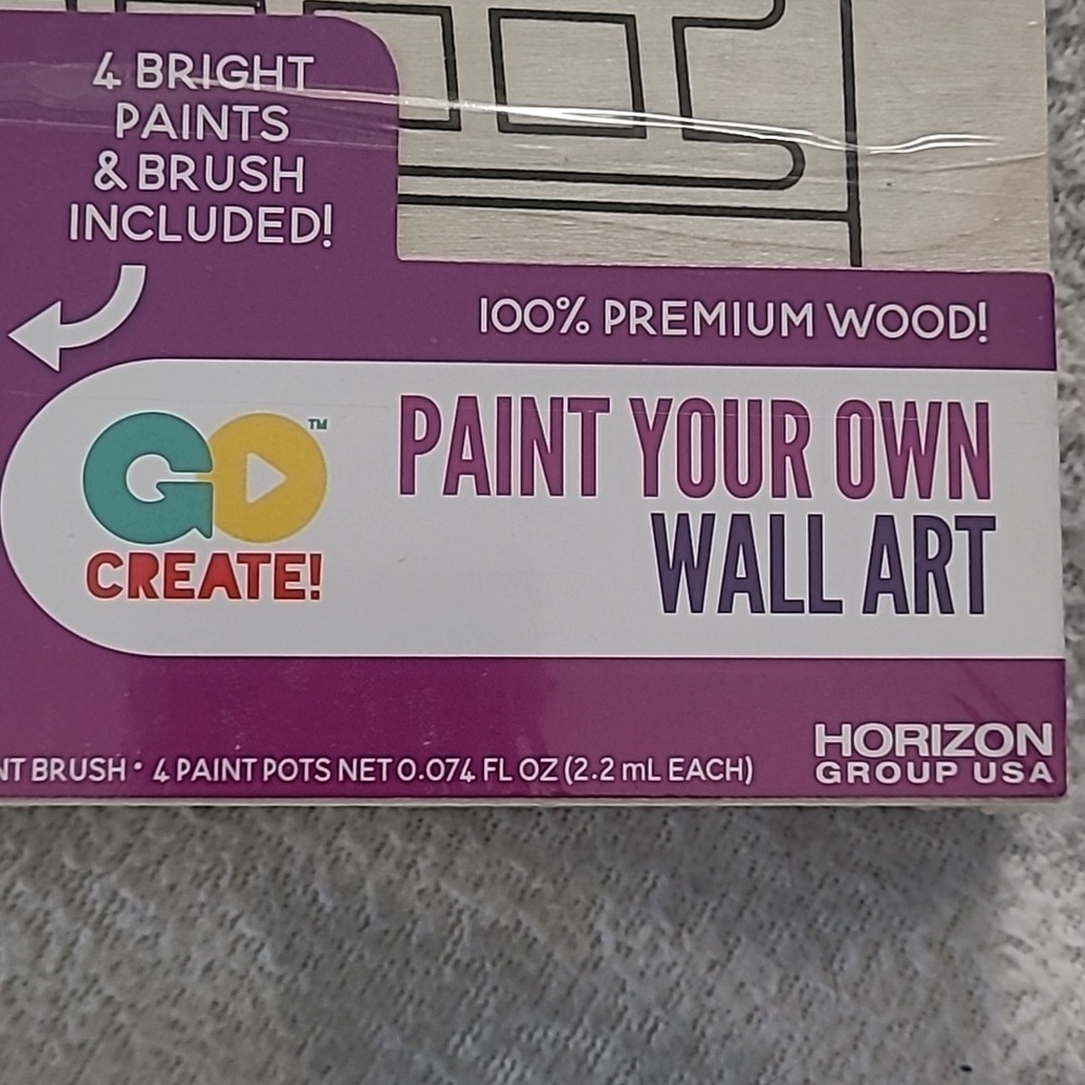 Go Create! 100% Premium Wood Fire Engine Puppy Canvas Art Paint Brush 4 Colors - Picture 5 of 5